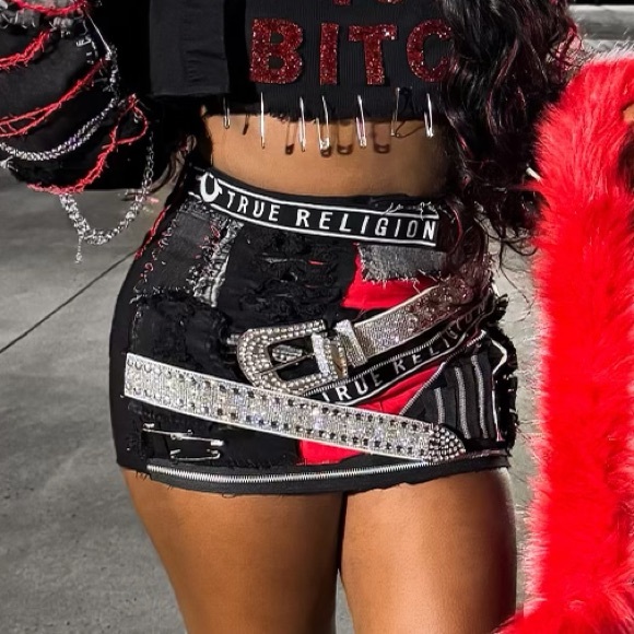 Custom Patchwork Skirt and Jacket - Picture 2 of 3